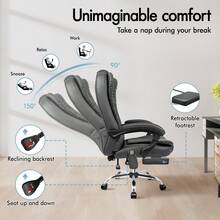 Home Office Chairs - Grey - View 7