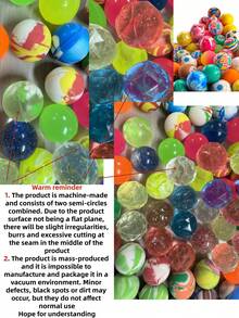 1/5/10/15/20/30/40/50/60/80/100个装儿童弹力球,彩色橡胶球,小型减压玩具,适合装入礼品袋、课堂奖励、派对用品、复活节彩蛋填充物、宝箱奖品 - 透明閃粉 - 查看 11