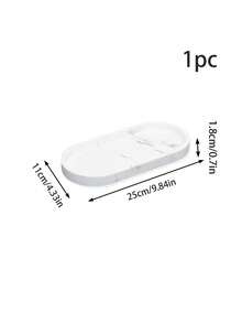 1/2pcs White Marble Silicone Tray, Bathroom Vanity Storage Tray, Bathtub Tray Decoration, Silicone, Kitchen Stand Waterproof Small Storage Tray For Dressing Table Soap Shampoo Candle Towel Plant Jewelry Ring Desk Home Decor For Women Storage Organizer Travel Holiday Essential Fall Decor Autumn Halloween