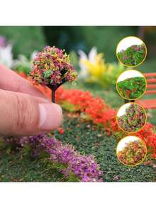 30G DIY Model Train Grass Railway Tree Foliage Leaves For Ho Scale Train Railway Scenery Diorama Mesh Railroad - As Photo - View 4