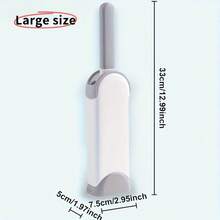 2pcs/Set: 1pc Storage Case + 1pc Lint Remover, Fabric Shaver, Reusable Pet Hair Remover For Clothes, Bedding, Sofa, Furniture, Carpet, With Plastic Handle, No Power Needed, Household Lint Brush, Pet Grooming Brush - Multicolor - View 3