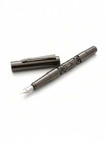 METAL FOUNTAIN PEN 0.5MM PEN SOPHISTICATED ELEGANT LUXURY - màu đen - Xem 3