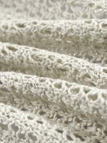 Sexy Knit Swimsuit Cover Up Two Pieces 2025 Women V-Neck Long Sleeve Lace-Up Top Slit Beach Half Skirt Set Holiday Beachwear