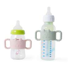 1pc Silicone Baby Bottle Handles, Cute Rabbit Narrow Straw Bottle Holder, Easy Grip Baby Bottle Holder