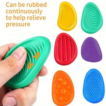 感官减压玩具 - 柔软硅胶放松石，是万圣节和圣诞节的完美礼物，也是冬季、新年和复活节的完美礼物