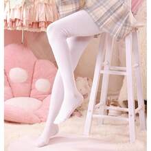 Bestjybt Women Plus Size Thigh High Socks Extra Long Over Knee Socks Warm Thick Leg Warmers Boot Stockings, Medium-Large{"Special_size_type":"Tall","Size_name":"OneSize","Color_name":"White"} - Trắng - Xem 7