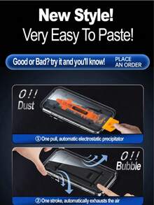 Yezodawee 4 Piece Set 2pcs HD Clear Tempered Glass Screen Protector With Install Kit With 2Pcs HD Clear Camera Lens Protector 9H Hardness Shatterproof Tempered Glass Film Auto-Alignment Kit Compatible With IPhone 17 Pro Max/17 Pro/17 Air/17/16 Pro Max/16 Pro/16 Plus/16E/16/15 Pro Max/14 Pro Max/13 Mini/12/11 Series, Full Coverage Anti-Fingerprints, Anti-Fall, Anti-Scratch