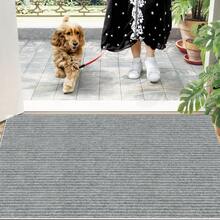 Grand paillasson pour porte d'entrée, tapis d'accueil antidérapant pour entrée intérieure, design avec support, lavable en machine, convient pour la zone d'entrée - Multicolore - Voir 12