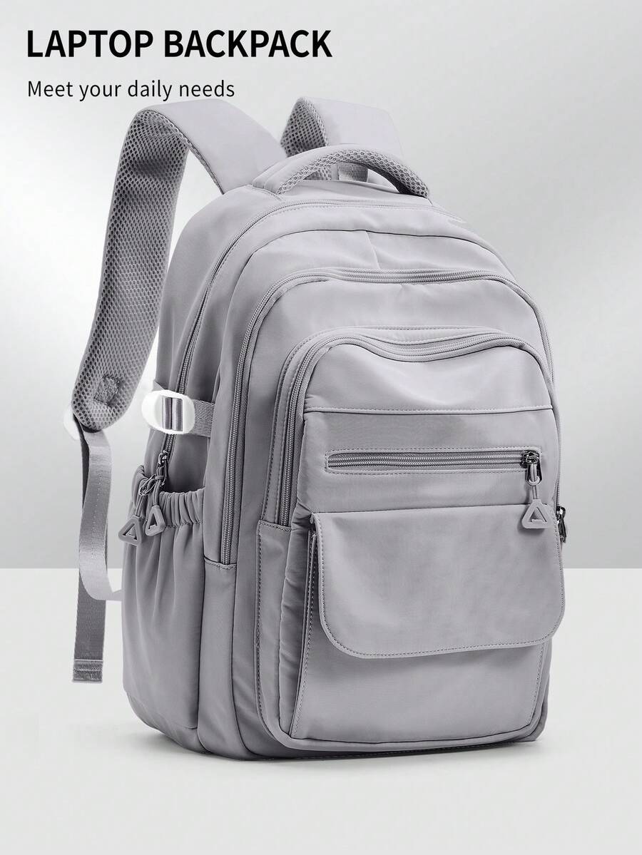 This 15-17 Inch Laptop Backpack Is Unisex, With Multiple Zipper Pockets, Lightweight And Durable, Suitable For School, Business Travel, Water-Resistant Design, Fits 15.6 Inch Laptop