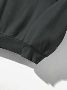 Sudadera  SudaderaschristmasAttitoon Casual Minimalist Navy Blue Hooded Long Sleeve Loose Fit Thick Sweatshirt For Women, Suitable For Autumn/Winter,FallLoose And Comfortablewinter Clothes For Women>Sweatshirtswinter Clothes For Women>Sweatshirts - 深灰色 - 查看 6