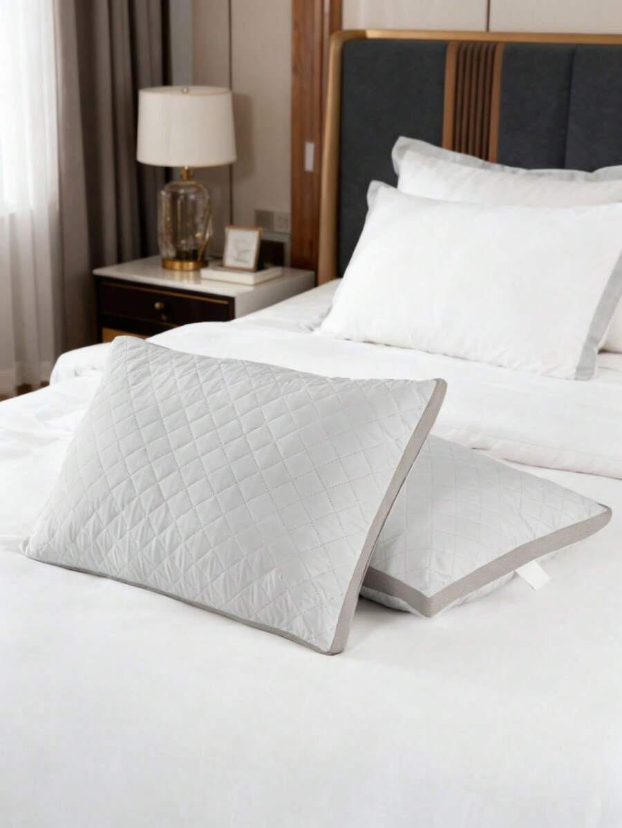 Lovella Paris ClimaComfort Pillow Grey/Gold | 50x70 Cm | Ultimate Sleep Comfort 1pc - White - View 1