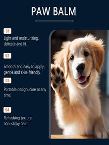 Bálsamo hidratante para almohadillas de las patas de mascotas, cuidado suave e hidratante para almohadillas y patas, mejora la sequedad, suaviza y ablanda las patas, penetración profunda, apto para todas las mascotas - Multicolor - Ver 5