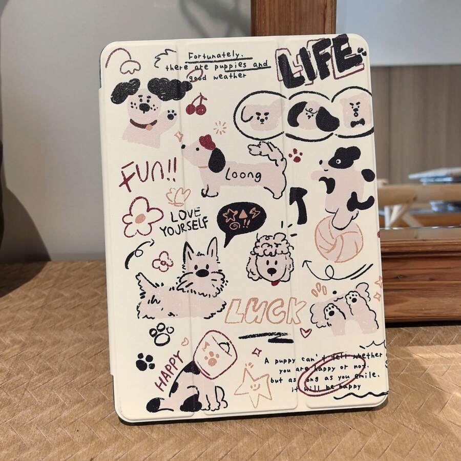 Compatible With Huawei MatePad 11.5"S, MatePad SE 11", Compatible With Xiaomi Pad 8 11.2 ", Redmi Pad SE 11", And Other Applicable Tablet Models,Features A Transparent Acrylic Back Panel (Bend-Resistant & Drop-Proof), Built-In Stylus Slot, Auto Sleep/Wake Function, Foldable Stand, And A Cute Cartoon Style.Holiday Gift, New Year Gift,Suitable For IPad 10th Generation Protective Case, IPad A16 - Clear - View 1