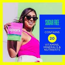 AdvoCare Spark Vitamin &Amp; Amino Acid Supplement - Focus &Amp; Energy Drink Powder Mix With Vitamin A, B-6, C &Amp; E - Also Includes L-Carnitine &Amp; L-Tyrosine - Fruit Punch, 14 Stick Packs - Flavor Name15 - 查看 4