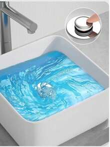 1 szt. Filtr wyłapujący włosy, wyskakujący korek odpływowy do zlewu łazienkowego z pułapką na włosy, korek sitkowy do zlewu ze stali nierdzewnej, chromowany, pasuje do otworu odpływowego o średnicy 3,4-4,0 cm, sprawdź rozmiar swojego odpływu! Powrót do szkoły