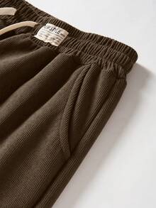 Women'S Thermal Lined Straight Leg Sweatpants, Warm And Comfortable Casual Pants For Winter Tights - Coffee Brown - View 5