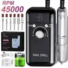 LIMEGIRL Mesin Bor Kuku Elektrik Profesional 45000RPM - Portabel, Dapat Diisi Ulang dengan Suara Rendah untuk Manikur & Pedikur - Bertenaga USB, Baterai Lithium, Kuku Tempel Akrilik, Hadiah Hari Valentine - Hitam - View 11