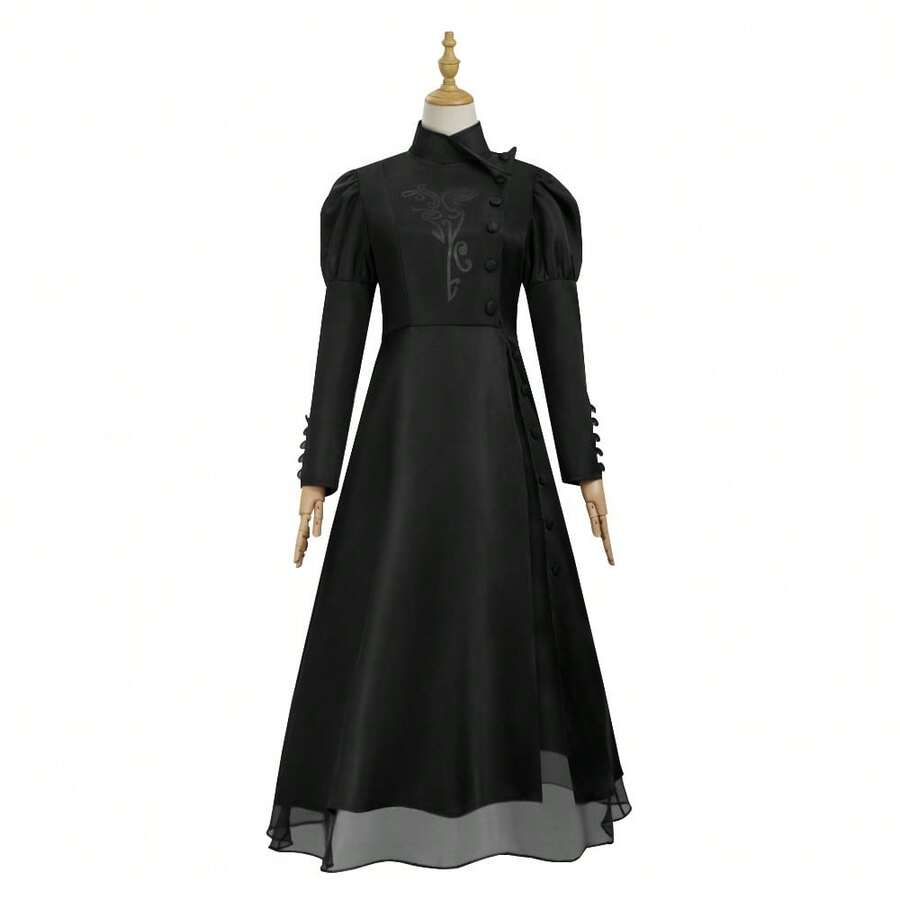 Magic Witch Cosplay Costume Movie The Wicked Witch Cosplay Outfit Cos Fancy Dress Clothing - Wicked Witch Black Dress - View 1