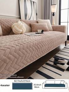 1 pieza Cojín de sofá de terciopelo de leche rectangular, estilo bohemio, elaborado en jacquard, cálido para el invierno, apto para mascotas, protector de muebles, se adapta a sofás de 1/2/3/4 plazas, lavable a máquina/a mano, adecuado para sala de estar, dormitorio, sofá de oficina