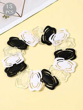 15 pièces/Paquet Clips transparents invisibles pour bretelles de soutien-gorge pour femmes, supports de bretelles de soutien-gorge ajustables anti-glissement en croisé, accessoires de sous-vêtements sans couture