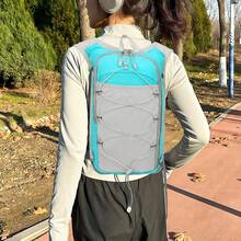 TRYXZSZ Mochila de Hidratacion para Correr, Chaleco de Hidratación para Deporte, Ligero y Cómodo, Altamente Transpirable, para Correr, Andar en Bicicleta, Maratón y Montañismo - Verde - Ver 6