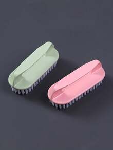 Multi-Functional Portable Household Cleaning Brush: Hard Bristle For Clothes, Washbasin, Shoe, And Board - Includes Handle For Easy Cleaning And Organization - Multicolor - View 5