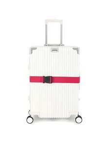 1pc Customized Printed Luggage Strap, Suitcase Belt, Can Customize Your Own Name/Text, Multi-Color Options, Luggage Protector And Identifier, Suitable For Outdoor Travel, Christmas Gift