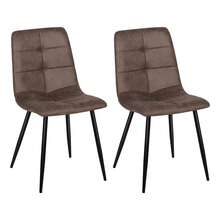 Dining Table And Chairs Set Of 2, Folding Round Dining Table With 2 PU Leather Chairs For Dining Room,Kitchen,Living Room - Gray Table + 2PU Brown Chairs - View 6