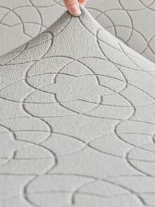 1pc 3D Star Plush Winter Sofa Cover, Milk Silk Elastic Printed Sofa Slipcover, 4-Piece Sofa Cushion Set, Universal For All Seasons