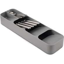 Joseph Joseph DrawerStore Compact Utensil Organizer For Kitchen Drawer Silverware, Flatware Tray, Small, Grey - 袖珍的 - 查看 2