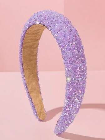 1pc Dopamine Blingy Rhinestone Decorated Minimalist Headband, Elegant Versatile Creative Luxurious Accessory, Fall Fashion Women Hair Accessories ,Hair Hoop Hairband For Women ,Diadema