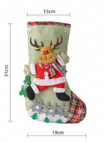 1/4 Pieces Set, Christmas Decoration Gift Socks, Santa Claus Socks, Christmas Tree Pendant, 3D Reindeer Snowman Santa Claus Christmas Socks, Suitable For Holiday Party Decoration, Christmas Gift Bags, Christmas Tree Decoration Pendant (Some Pattern Positions Are Random) Home Decor Christmas Decorations Room Decor Winter