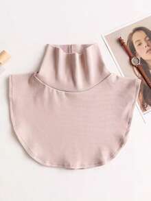 1pc Women's Detachable Dickey Collar Half Turtleneck Faux Shirt Warmer - Knitted Turtleneck - View 9