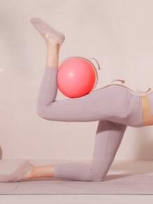 1 pieza Minibalón de Pilates para entrenamiento de músculos del piso pélvico, balón de fitness para recuperación posparto, balón de yoga a prueba de explosiones, 25cm - Multicolor - Ver 7
