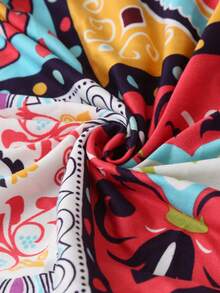 1pc Geometric Pattern Printed Elastic Sofa Cover For All Seasons, Suitable For Living Room Sofa Protection, Home Decoration