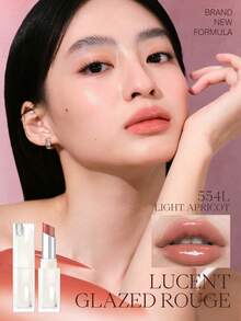 JOOCYEE LUCENT GLAZED ROUGE, Moisturizing, Pigmented, Long-Lasting, Natural - 554L Màu mơ nhạt - Xem 5