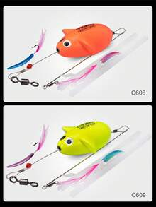 Kingdom Bionic 钓鱼路亚 70mm/90mm 30g/50g/75g/90g 沉水/浮水 高密度ABS泡沫 鼠形 平衡远投 人工硬泳饵 假饵 人工硬泳饵 - 彩色 - 查看 10