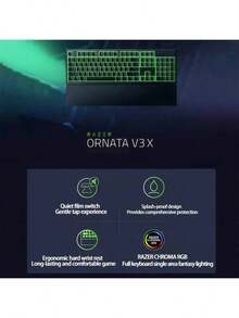 Teclado mecánico Rainforest Wolf Spider V3 X + mouse DeathAdder Interruptores ópticos Quicksilver para una respuesta rápida Interruptores reemplazables en caliente Diseño ergonómico Compatible con computadoras portátiles y de escritorio