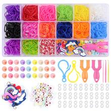 1000pcs/7500pcs Rainbow Handmade Weaving Loom Colorful Rubber Bands, DIY Bracelet Weaving Loom Kit, Perfect Gift For Holidays And Birthdays