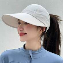 Women's Summer Outdoor Sun Hat Large Wide Brim Soft Breathable Sun Hats For Travel Hiking Beach Hats - 白色 - 查看 4