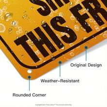 Charming Vintage Beer Fridge Warning Sign - Waterproof & Weatherproof Metal Art For Bars, Cafes, Garages & For Man Caves - Nhiều màu - Xem 4