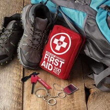 Kit de primeros auxilios profesional de 200 piezas para el hogar, el coche o el trabajo: Suministros médicos de emergencia para camping, caza, senderismo al aire  supervivencia - 1 - Ver 2