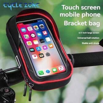 Universal Bicycle Motorcycle Phone Holder Mount, Waterproof GPS Navigation Bracket Suitable For Smartphones