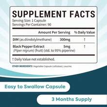 Surebounty DIM Supplement 300mg For Women &Amp; Men, Estrogen Balance &Amp; Metabolism, Hormone Balance, Menopause Support, Energy Maintainence, High Absorption With Black Pepper Extract, 120 Caps - Tên hương vịA - Xem 4
