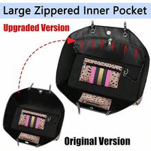 Large Multipurpose Neoprene Beach Tote Bag With Inner Pocket Women/Pool - A7棕色豹紋升級版 - 查看 2
