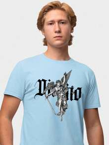 Men T-Shirts - Màu xanh nhạt - Xem 2
