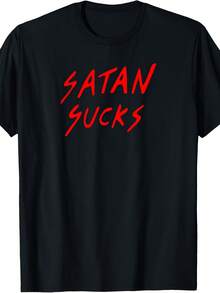 Satan Sucks Bobby Tees Bible Verse Cistian Love Cist T-Shirt - 款式8 - 查看 1