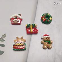 Christmas Old Man Refrigerator Magnet DIY Resin Refrigerator Sticker Creative Paste Photo Wall Black And White Version Home Kitchen Decoration Sticker, Cute Decoration Sticker, Kitchen Office Whiteboard Storage Cabinet Decoration, Kitchen Decoration, Home Decoration, Valentine's Day Gift, Gift For Friends And Family - Multicolor - View 9