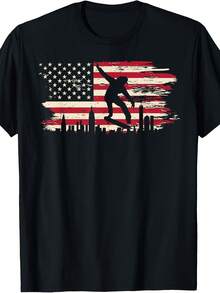 Skateboard An Flag Skateboarding Skateboarder T-Shirt - 款式14 - 查看 1