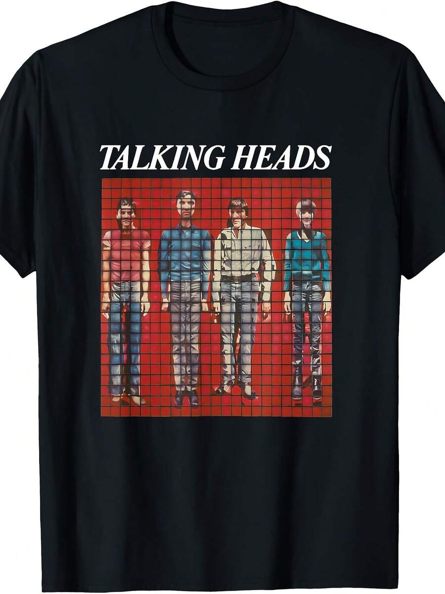 Talking Heads Pixel Portrait T-Shirt - Style 21 - View 1